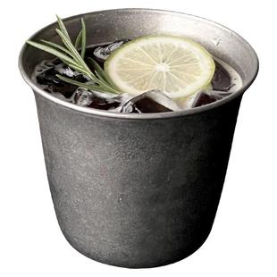 复古美式不锈钢咖啡杯工业风磨砂加厚宽口杯冷饮杯果汁杯喝水杯子