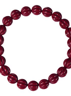 天然朱砂手串男女款南瓜转运珠