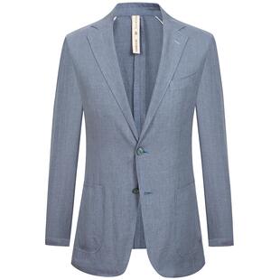 【纯亚麻单西】TOMBOLINI东博利尼秋季休闲西服男 灰蓝色西装外套