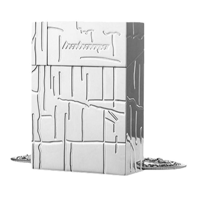 babama新款2024烟盒包男小众小方包链条潮流合伙人同款单肩斜挎包