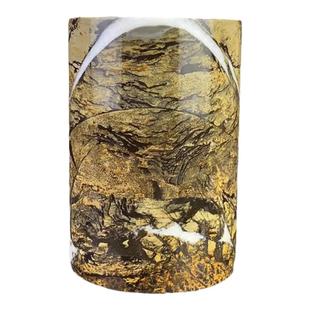 广西奇石天然草花石头国画石奇石摆件免漆打蜡不穿底天珠花瓶笔筒