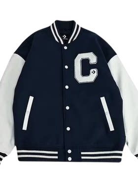 匡威男短款拼接棉服保暖