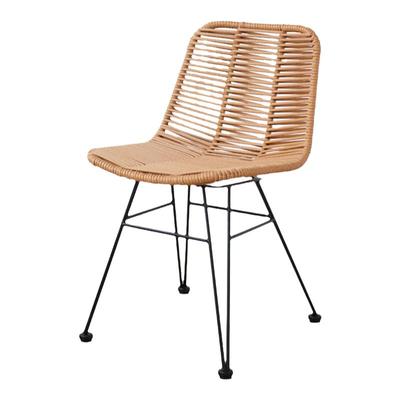户外仿藤编椅铁艺餐椅阳台休闲椅