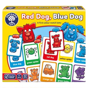 红狗蓝狗桌游记忆力反应力训练游戏色彩配对儿童益智玩具3岁4幼儿