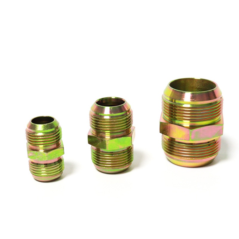 液压接头双外丝直接外牙直通对丝双美液压管件油管过渡接头批发