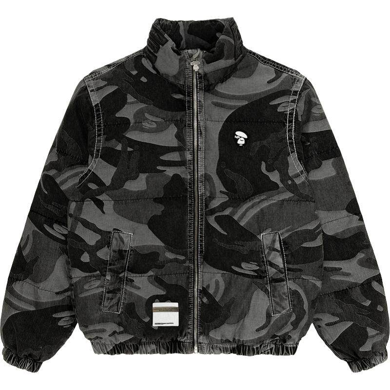 Aape牛仔休闲羽绒服外套7606XXL