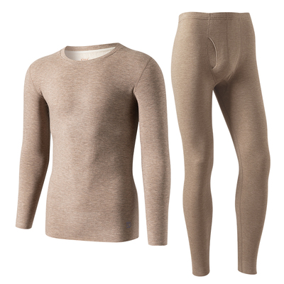 顶瓜瓜长袖情侣羊毛蚕丝保暖内衣