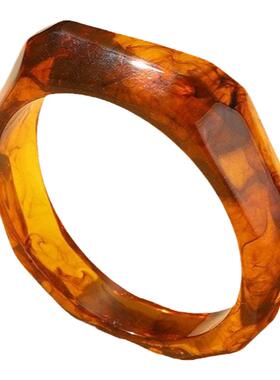 夸张ins亚克力树脂圆环形女手镯