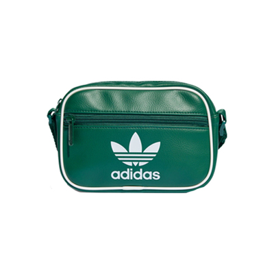 adidas三叶草斜跨单肩包多巴胺色