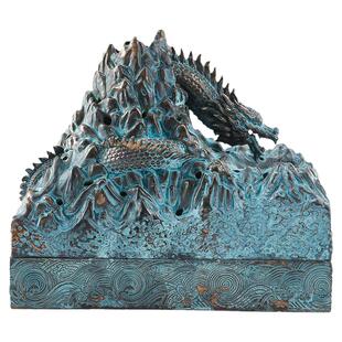 藏龙博山炉大号倒流香香炉家用室内盘香线香沉檀香熏香炉创意摆件