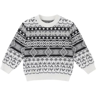 全棉时代儿童毛衣男童秋冬款保暖上衣纯棉打底针织衫长袖童装棉服