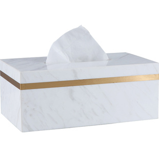 北欧创意纸巾盒大理石纹理 ins风客厅家用抽纸盒高档轻奢酒店软装