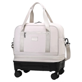 大容量可扩容旅行包女短途出差登机行李袋轻便折叠手提出行行李箱