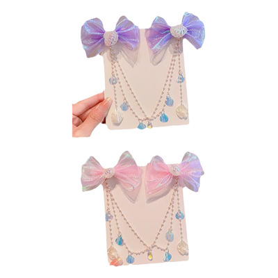 儿童蝴蝶结额头链额饰