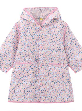 moimoln小云朵童装26年新款儿童连帽防水雨衣幼儿园雨披宝宝雨具