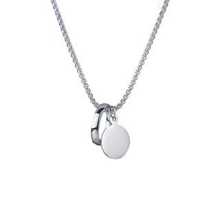 UNBEATEN王一博同款钛钢不掉色戒指项链男女潮ins嘻哈情侣锁骨链