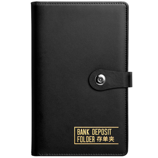 名片收纳册定期存单收纳本多功能票据存单夹高端皮革收藏册大容量收集册票价演唱会门票收纳电影票卡册收纳册