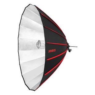 金贝TD-180深口抛物线反光伞摄影伞变焦太阳伞拍照柔光伞外黑内银