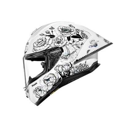 摩雷士摩托车全盔木南蝴蝶结