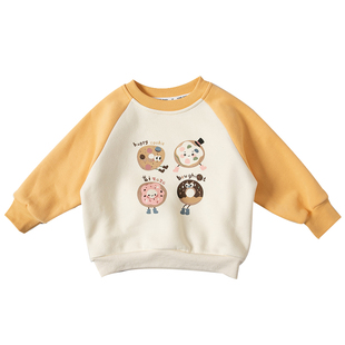 女童卫衣春秋季2026新款洋气时髦儿童春装长袖女宝宝韩版休闲上衣