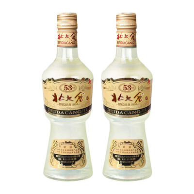 北大仓部优经典1984大曲53度500ml2瓶装纯粮酒水酱香型白酒口粮酒