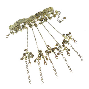 紫霞仙子手链戒指一体链女大话西游同款舞蹈复古铃铛首饰古风配饰