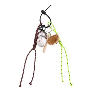 KESOIL适用塞林凯旋门包包网球挂件棒球挂饰miu系手机玩偶编织绳