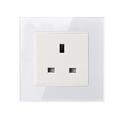 超薄钢化玻璃香港英式13AUSB开关插座面板家用港澳墙壁插座电灯制