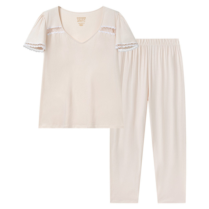 舒雅铂雅欧洲进口女士纯棉家居服
