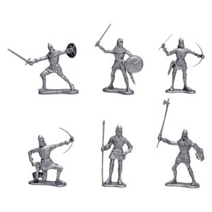 儿童益智古代打仗小兵人套装中世纪城堡沙盘战争模型士兵男孩玩具