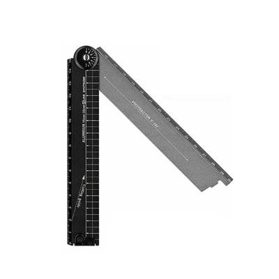 日本本土KUTSUWA铝制合金属直尺可裁纸小学生尺子便携不会断耐用