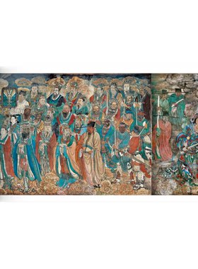 永乐宫壁画《朝元图》人物画长卷