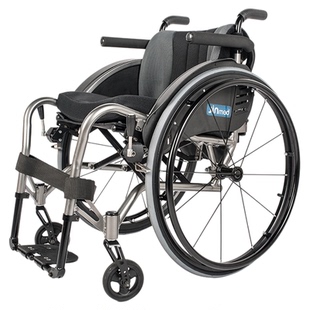 日本中进运动轮椅431定制折叠轻便超轻航钛铝合金残疾车休闲轮椅