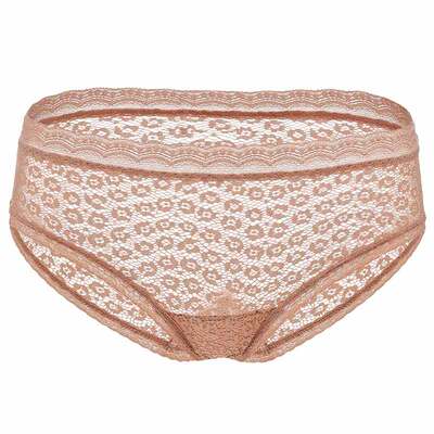 斑纹蕾丝纯棉裆底两条装内裤