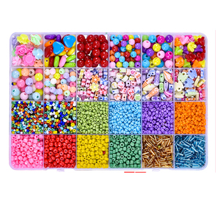 弱视训练珠子串珠穿针儿童玩具散光工具精细专注力远视手链项链