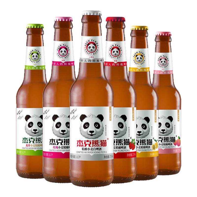 杰克熊猫精酿小麦白啤多口味组合
