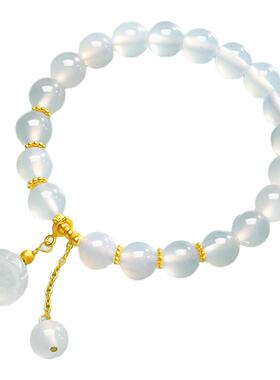 【生日礼物】周大生莲蓬玉髓手串