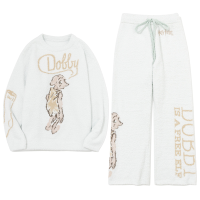 软绵绵羽毛绒哈利波特多比家居服