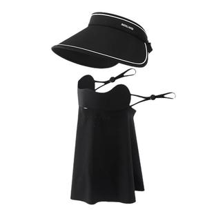 全方位防晒帽子女款夏季防紫外线空顶遮阳帽全脸2025新款骑行面罩