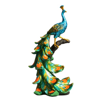 欧式轻奢创意孔雀摆件