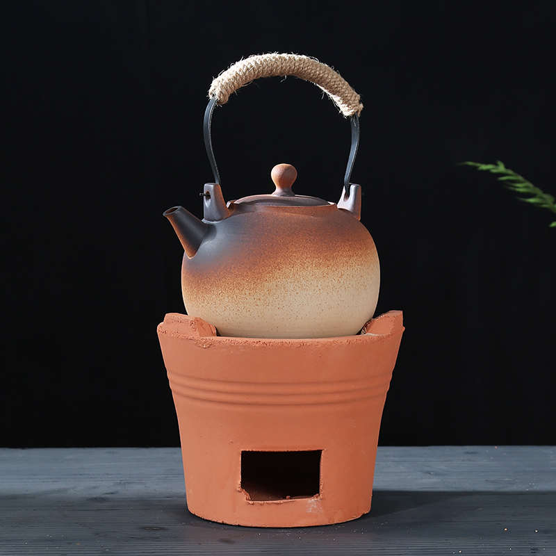 炭炉烧碳炉红泥炉木炭小火炉户外烧水炉明火围炉家用核桃炭煮茶炉