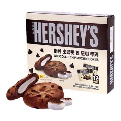 韩国进口零食好时HERSHEY'S糯米滋麻薯巧克力豆软曲奇打糕派饼干