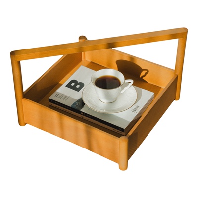 GUDOLUCK中古风咖啡茶具收纳提篮