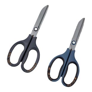 得力特氟龙剪刀镀层防粘安全圆头弧线刀刃大号便携式手工防锈剪子