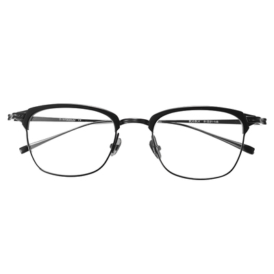 星沐男款复古纯钛眉线大脸眼镜框