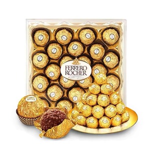 临期 费列罗榛果威化巧克力制品新年版24粒礼盒装零食