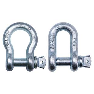 弓型卸扣D形马蹄扣U型环镀锌船用锁扣卡扣美式卸扣国标起重吊环