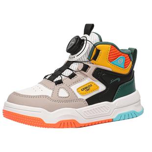 贵人鸟儿童鞋春季2026新款男童透气高帮运动鞋春款女童防滑板鞋子