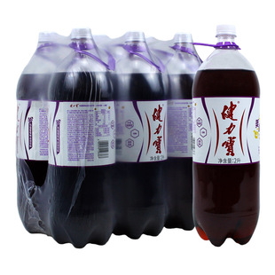 健力宝2L*6大瓶玛瑙葡萄味运动饮料含气型补充电解质含蜂蜜京津冀