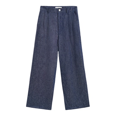 GANT/甘特女士亚麻阔腿休闲裤